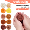 50G 10 Colors Needle Felting Wool Roving DIY-CP0013-77C-2