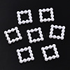 ABS Plastic Imitation Pearl Linking Rings OACR-T015-08-01-1