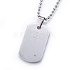 304 Stainless Steel Pendant Necklaces NJEW-L147-01-2