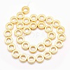 Electroplate Non-magnetic Synthetic Hematite Beads Strands G-L485-24-G-3