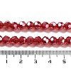 Electroplate Transparent Glass Beads Strands LS-EGLA-A035-T6mm-A01-4