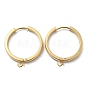 201 Stainless Steel Huggie Hoop Earrings Findings STAS-A167-01Q-G-1