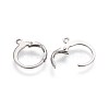 Tarnish Resistant 304 Stainless Steel Leverback Earring Findings X-STAS-I100-19P-2