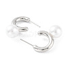 Rack Plating Brass Stud Earrings for Women KK-Z038-15P-2