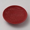 Imitation Hemp Round Fascinator Hat Base for Millinery AJEW-WH0472-45A-06-2
