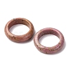 Natural Rhodonite Plain Band Ring for Women RJEW-P044-01B-11-2