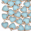 Electroplate Druzy Resin Pendants X-RESI-S366-01D-1