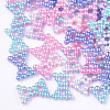 Rainbow ABS Plastic Imitation Pearl Links OACR-T015-03-13-1