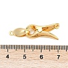 Brass Interlocking Clasps KK-U059-02G-3