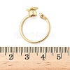 Brass Rotating Cuff Rings for Women RJEW-C132-02G-2