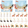 12Pcs 6 Style Alloy Enamel Dog Charms Locking Stitch Markers HJEW-PH01638-1