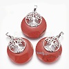 Natural Red Jasper Pendants G-F573-C16-1