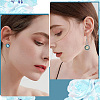 50Pcs 304 Stainless Steel Earring Hooks & 50Pcs Stud Earring Findings STAS-SC0008-68-5