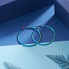 304 Stainless Steel Big Hoop Earrings EJEW-F105-06M-3