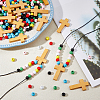 DIY Round & Cross Pendant Necklace Making Kits DIY-DC0004-02C-5