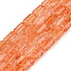 Crackle Transparent Glass Beads Strands GLAA-N068-05A-09-1