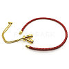 PVD Vacuum Plating 304 Stainless Steel Slider Bracelet/Bolo Bracelet Making MAK-CJ0001-02-4