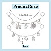 4Pcs Iron Boot Strap Chains HJEW-OC00220-2