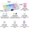Frosted Acrylic Beads MACR-YW0002-41-3