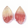 Two Tone Transparent Spray Painted Glass Pendants GLAA-T017-03A-B03-3