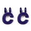 Rack Plating Spray Painted Alloy 2-Loop Link Pendants PALLOY-N176-01C-2