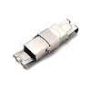 Tarnish Resistant 201 Stainless Steel Watch Band Clasps STAS-P221-22B-P-2