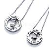 Fashewelry Stainless Steel Pendant Necklaces NJEW-FW0001-03M-3