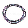 Electroplated Natural Lava Rock Beads Strands G-K388-03B-09-1