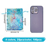  100Pcs 4 Colors Rectangle Lace Organza Drawstring Gift Bags OP-NB0001-15-2