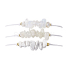 3Pcs 3 Styles Gemstone Braided Bead Bracelets BJEW-JB11146-07-1