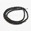 Natural Black Spinel Beads Strands G-G682-23-3mm-2