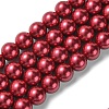 Eco-Friendly Glass Pearl Beads Strands X-HY-A008-14mm-RB084-1