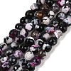 Natural Fire Crackle Agate Beads Strands G-C082-A01-30-2