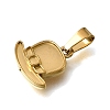 304 Stainless Steel Charms STAS-G400-05G-01-2