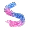 Transparent Painted Glass Beads Strands X1-DGLA-A034-T6mm-A08-1