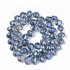 Electroplate Glass Beads Strands EGLA-S189-002B-01-2