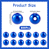 Spray Painted ABS Plastic Imitation Pearl Beads OACR-PA0001-38B-01-2