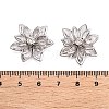 Acrylic Rhinestone Flower Flat Back Cabochons RSB027-06-3