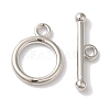 Rack Plating Brass Toggle Clasps KK-A225-06P-1