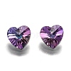 Electroplate Glass Charms G030V10mm-001HE-2