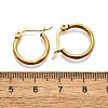 Ion Plating(IP) 304 Stainless Steel Hoop Earrings EJEW-D195-G-4