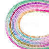  10 Strands 10 Colors Transparent Gradient Color Glass Beads Strands GLAA-TA0001-55-11