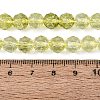 Crackle Transparent Glass Beads Strands GLAA-Q108-02A-16-4