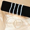 Opalite Beaded Stretch Bracelets BJEW-D446-B-07-7