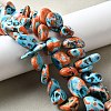 Dyed Natural Magnesite Beads Strands G-L617-A01-01-1