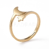 Ion Plating(IP) 201 Stainless Steel Moon & Star Adjustable Ring for Women RJEW-K238-08G-3