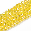 Electroplate Glass Beads Strands EGLA-A034-T8mm-B20-1