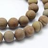 Natural Wood Lace Stone Beads Strands G-F518-21-8mm-3