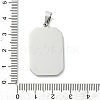 Ion Plating(IP) 304 Stainless Steel Pendants STAS-C101-08P-02-3