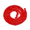 Opaque Solid Color Imitation Jade Glass Beads Strands EGLA-A044-P2mm-D22-3